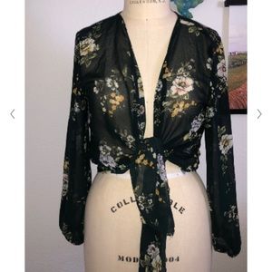 COPY - Xhilaration Tops Tie top